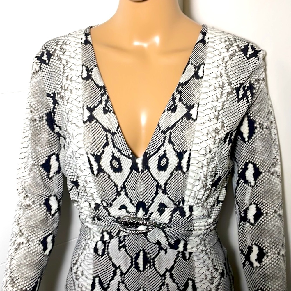 ROBERTO CAVALLI Python Print Cocktail Dress 🖤🐍 - Picture 4 of 16